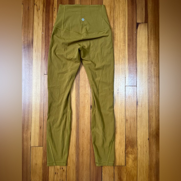 Lululemon - Mustard Yellow / Gold Full Length Leggings - Picture 3 of 5
